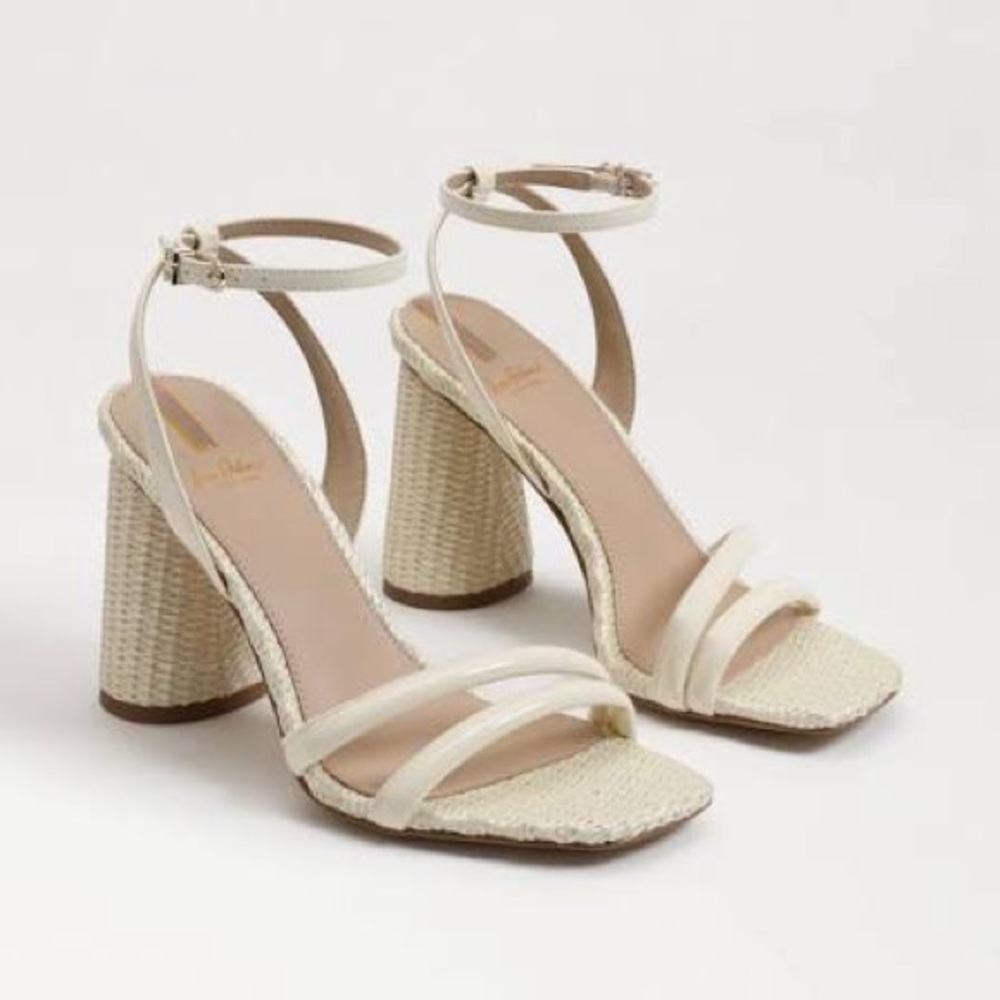 Kia Block Heel Sandal - Porcelain